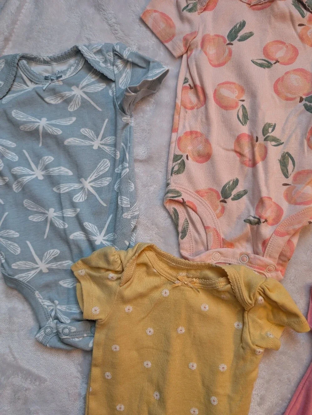 ✨ Carter’s Baby Girl Bodysuits Onesies Bundle Size 3M Set of 8 Summer Prints